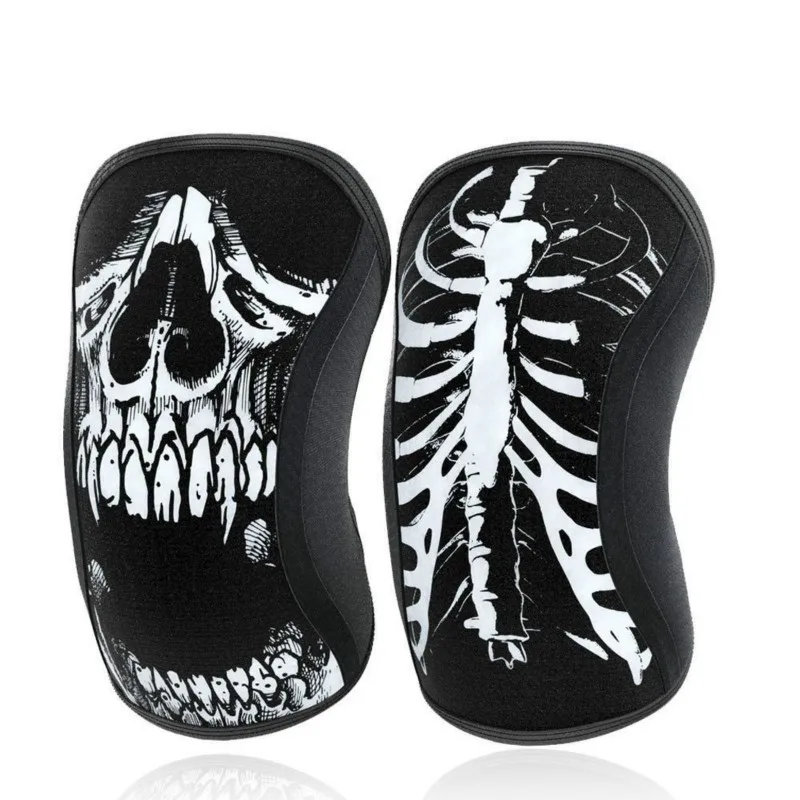 1 шт. компрессионные наколенники 7 мм приседания для тяжелой атлетики подъем