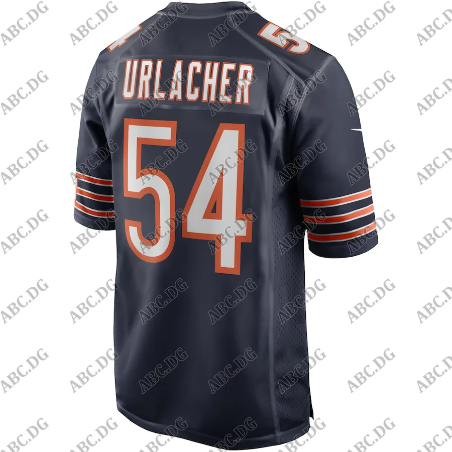 

Customized Stitch Men Women Kid Youth Chicago Brian Urlacher Navy Game Retired Player Jersey 4XL 5XL 6XL