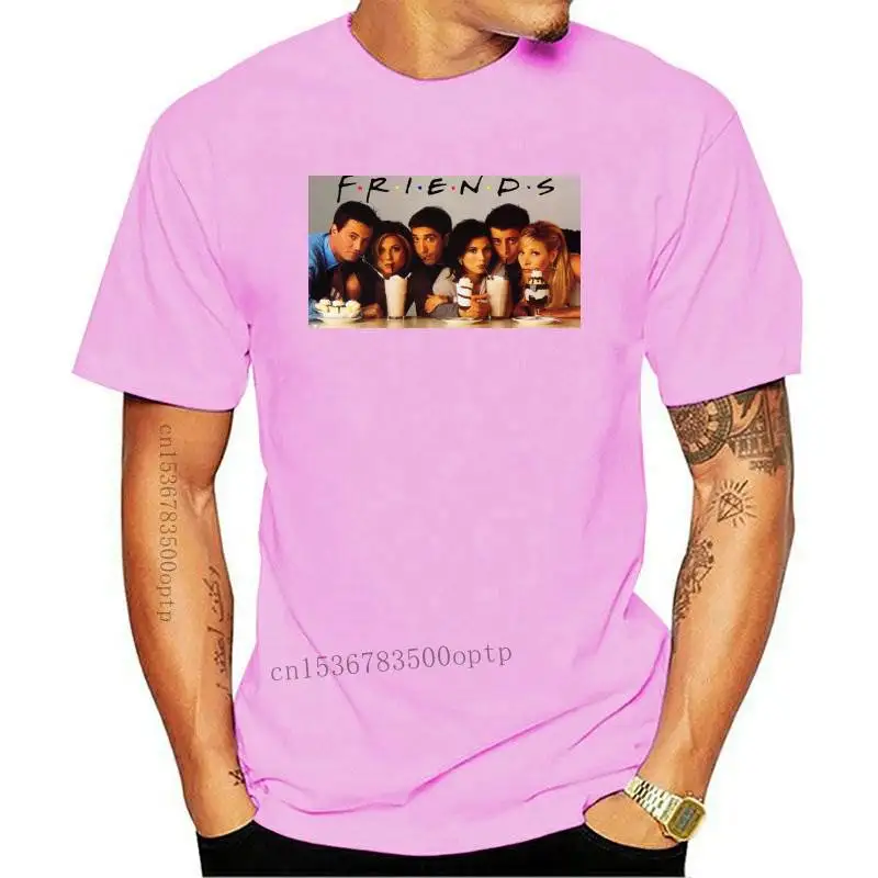 

America Tv Series Friends Printing T Shirts Man Fashion Brand Men Tees Shirt Summer New Clothescotton Round Neck Men's Tshirt