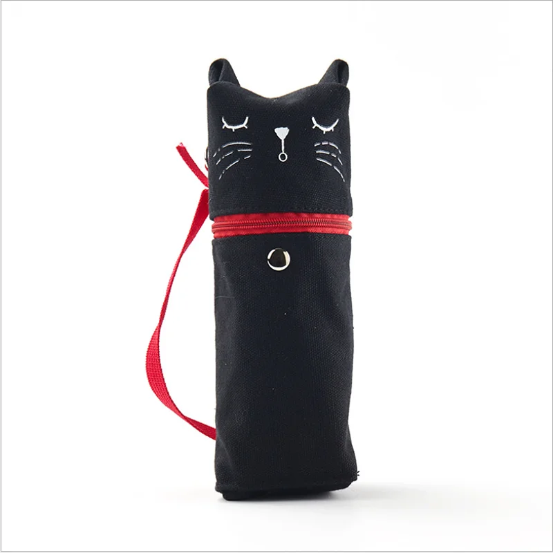 Пенал с изображением кота супер большая ткань Kawaii пенал школа поставка