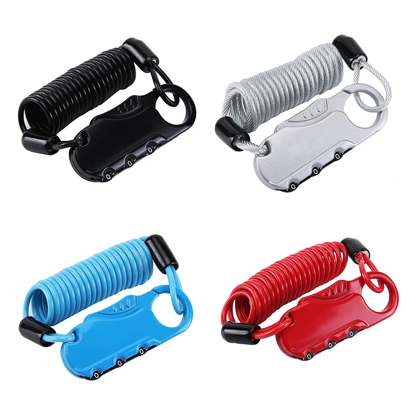 Мини кража пароль велосипедный навесной Замок шлем Пароль замок 4 15 мм