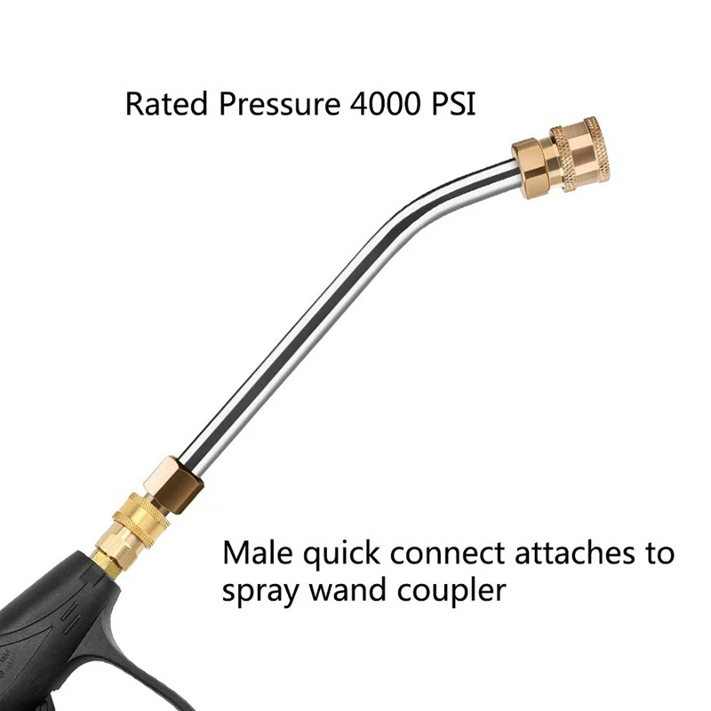 Gutter Cleaning Extension Wand 6.7 Inch for Gutters Roof Areas or Trucks 30 Degree Angle 1/4 Quick Connect 4000 | Автомобили и