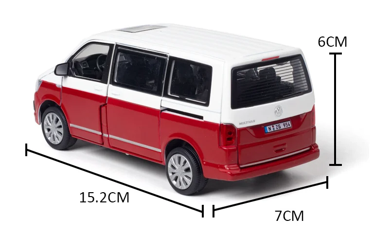 

1: 32 alloy car model T6 mateway car model nanny car MPV sound light return car children toy birthday gift