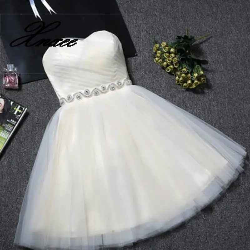 

Xnxee Dresses Short For Women Formal Party Gowns Blue Tulle Cute Elegant Fashion Dress 9 Colors