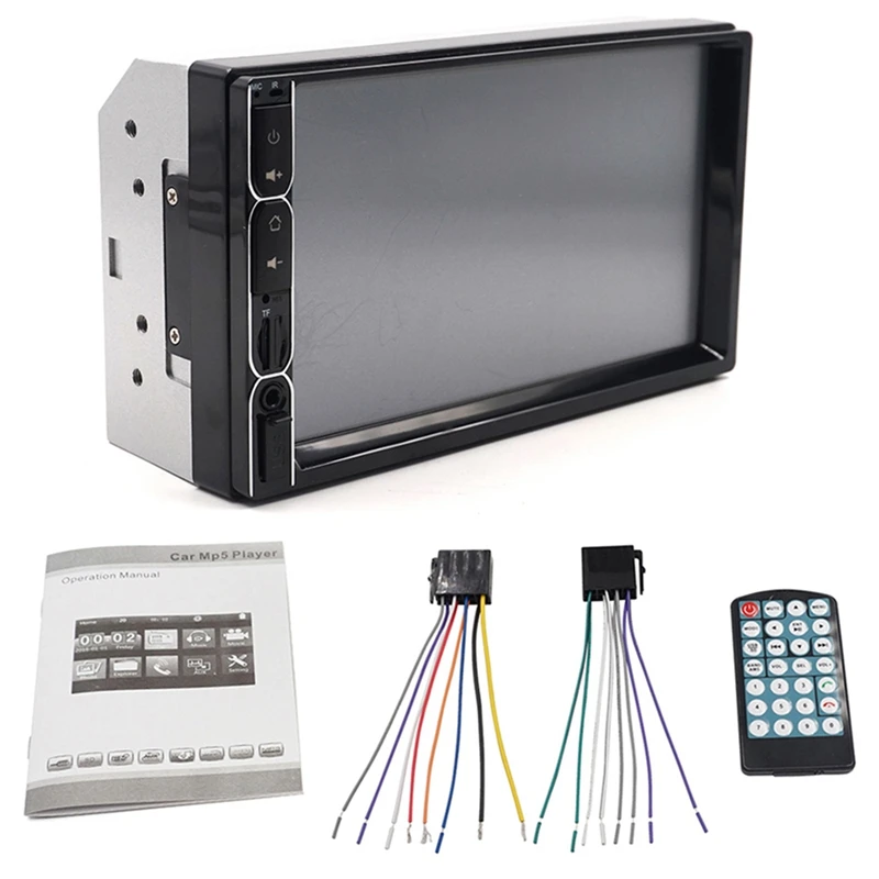 2 Din Автомобильный мультимедийный Радио Hd 7 дюймов пресс экран стерео Bluetooth 12 В 2Din Fm