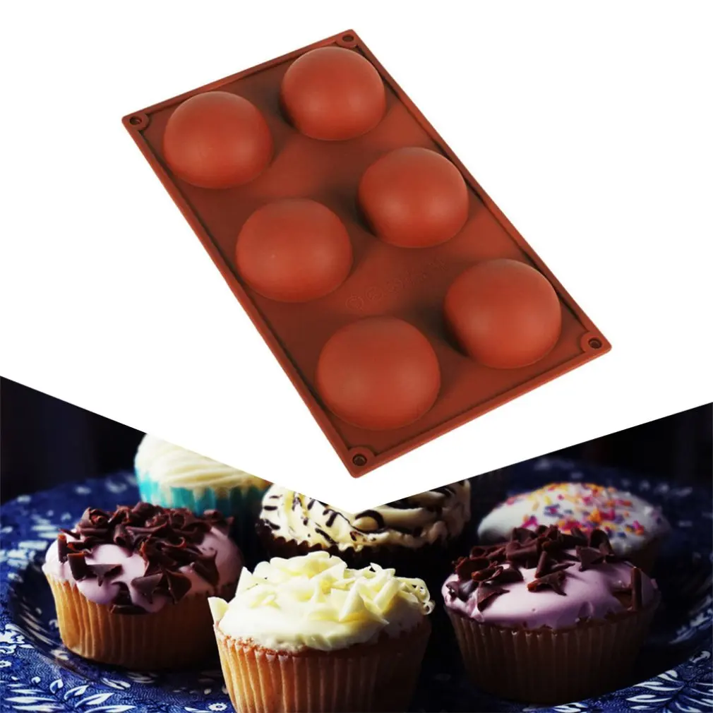 

Silicone Cake Mould Big Semicircle Baking Mould Portable DIY Baking Cake Mold Bread Biscuits Embossed Device