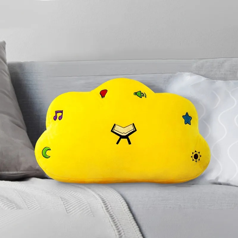 Muslim Quran Speaker Children Educational Prayer Reader Light Sound Islam Player Talking Islamic Doll Toy Eid Gift Pillow | Электроника