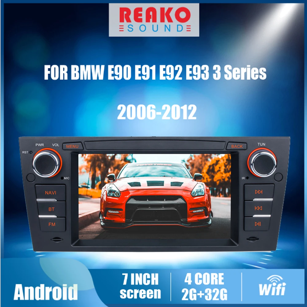 

Автомобильное радио, GPS-навигатор, мультимедийный плеер, Wi-Fi, BT, стерео, для BMW 3 серии E90, E91, E92, E93 2006-2012, 7 дюймов, Android