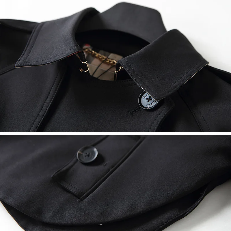 Новинка 2019 Женский Тренч BURDULLY пальто в английском стиле короткое двубортное