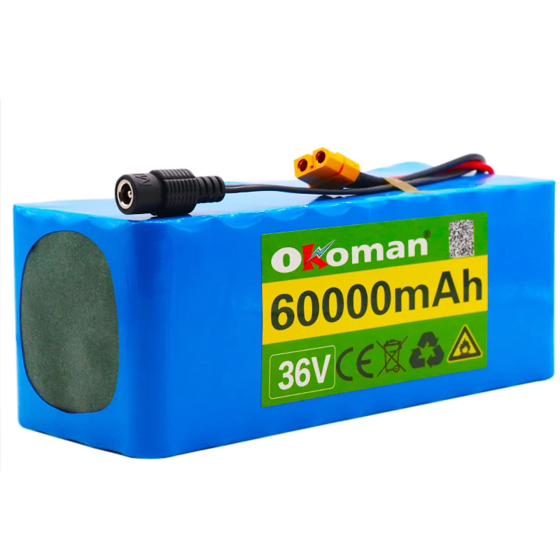 Е-байка 36В 10S4P 60Ah батарея 500W высокая мощность батареи 42В 60000 мА/ч электрический