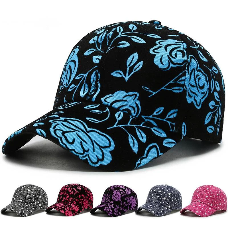 

2021 простая Женская Бейсболка с цветочной вышивкой, Снэпбэк Кепка для девочек, женская кепка, летняя сетчатая шляпа от солнца для мужчин и же...