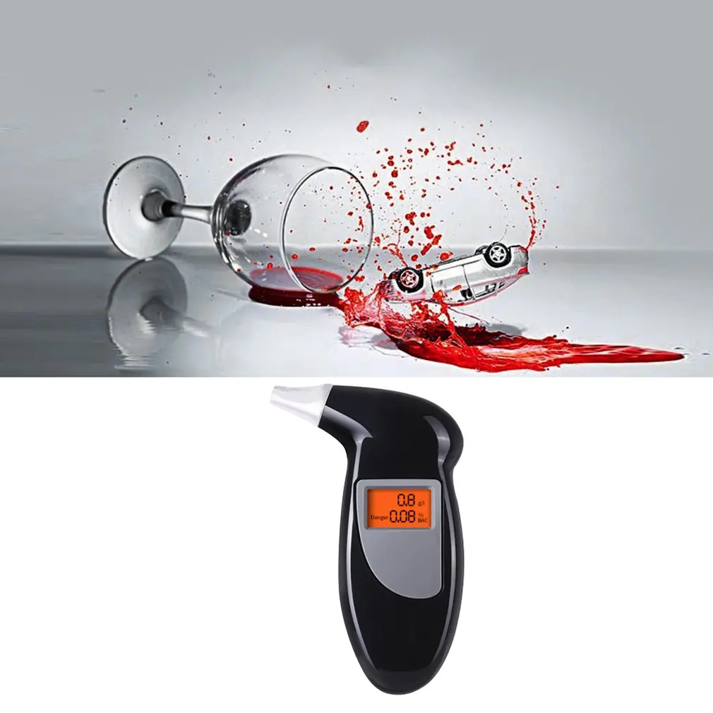 

Portable Handheld Led Backlight Digital Blowing High Sensitivity Alcohol Detector