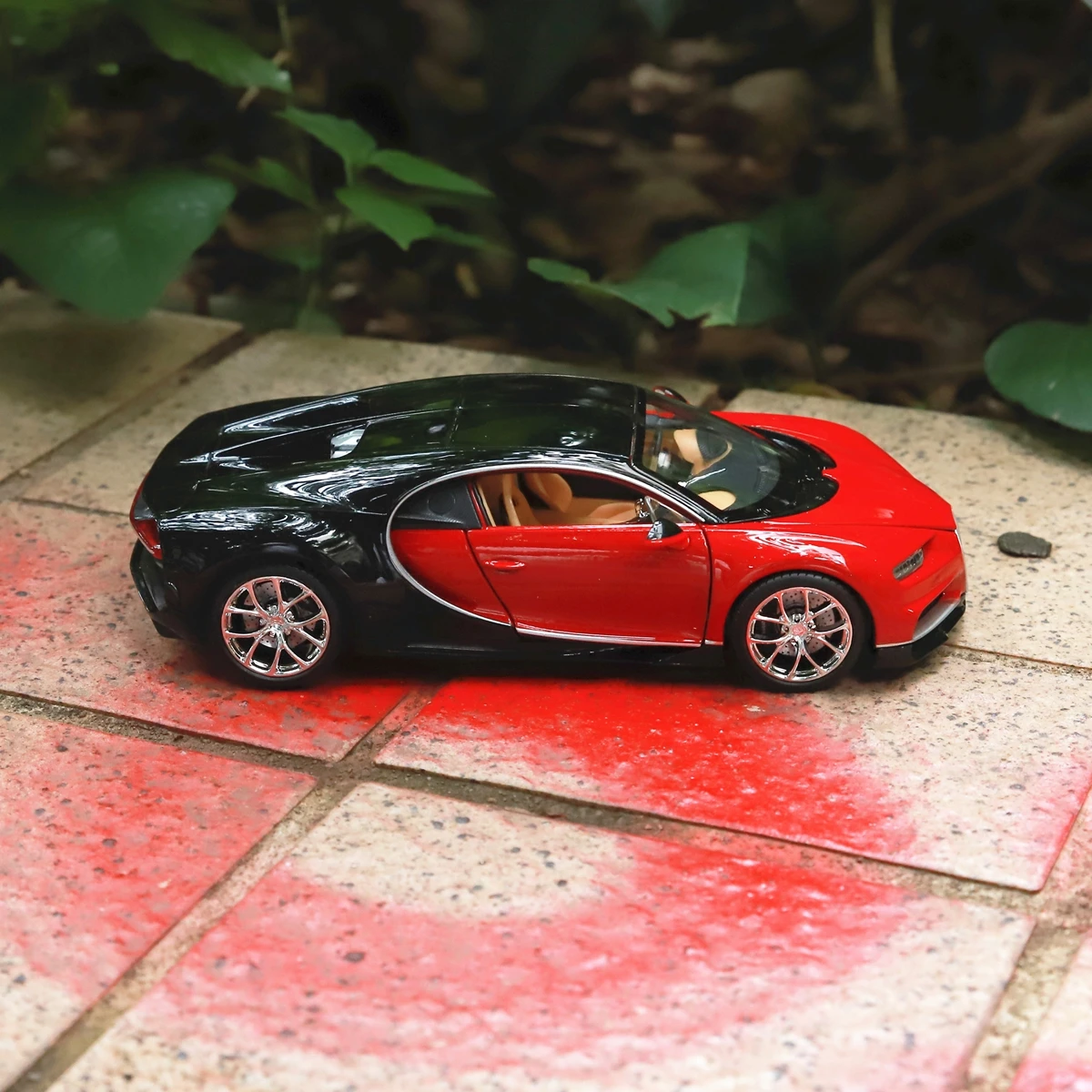 WELLY 1:24 Bugatti Chiron сплав роскошный автомобиль литье под давлением оттягивание