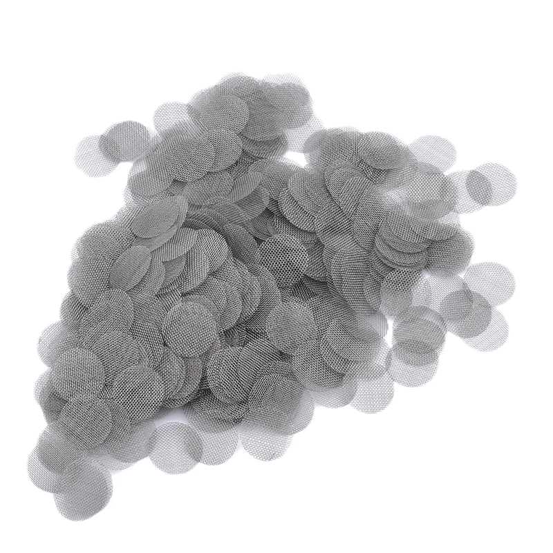 

500pcs Multifunctional Thickened Hookah Water Pipe Stainless Steel Tobacco Smoking Metal Filters Smoke Pipe Screen Gauze