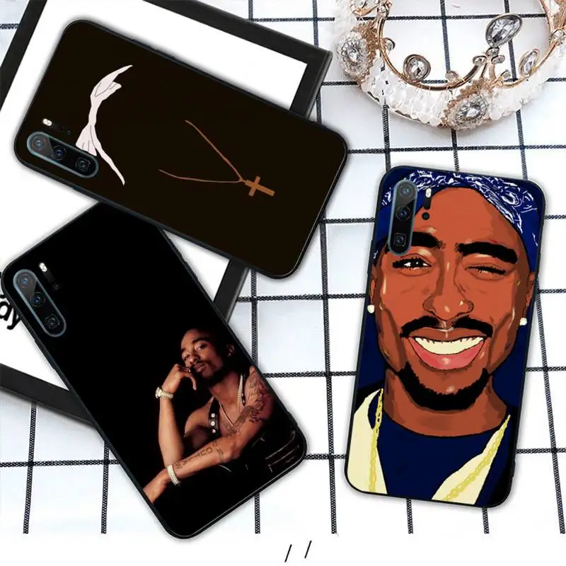 

2pac Tupac Singer rap Phone Case For Huawei honor Mate P 10 20 30 40 i 9 8 pro x Lite smart 2019 nova 5t