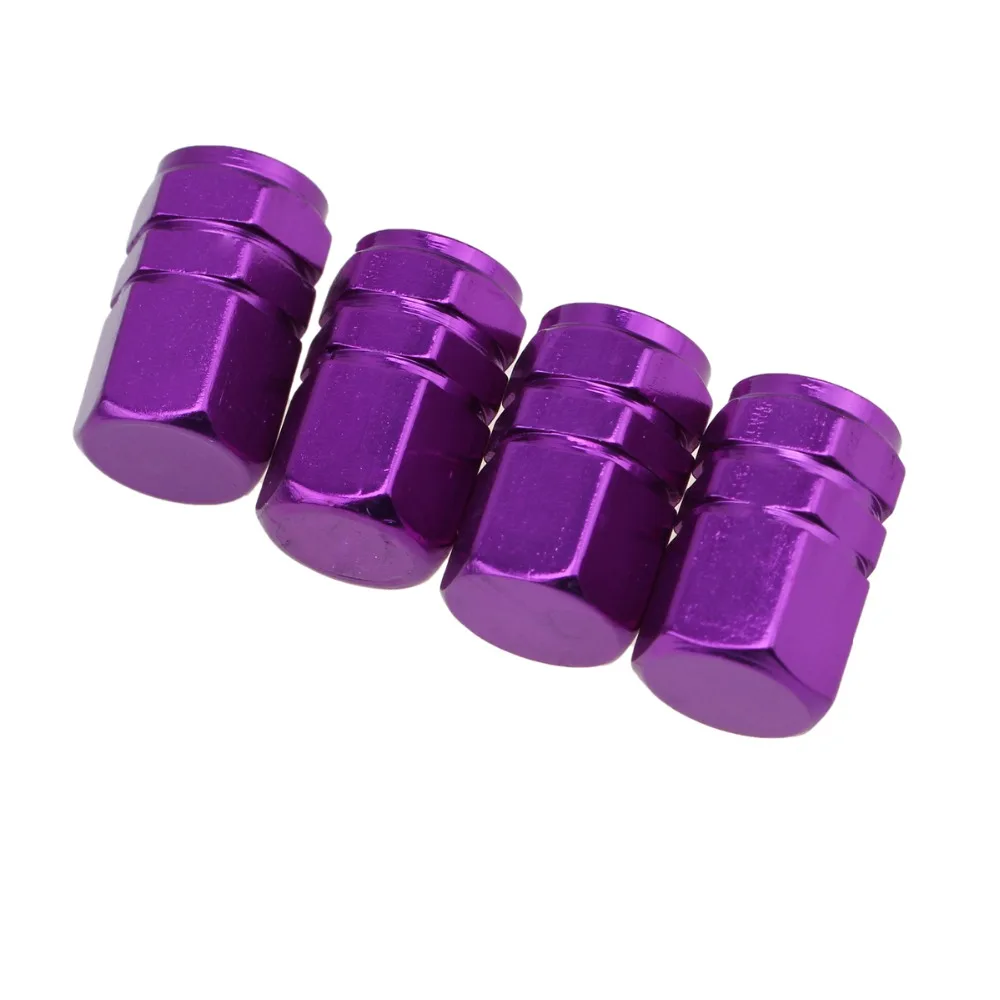 4pcs Tire Accessories Wheel Tyre Valve Stems Air Dust Cover Screw Caps Car Motorcycle Truck Bike Purple Green Silver | Автомобили и