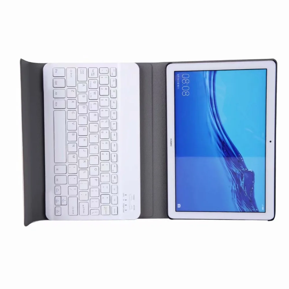 Bluetooth клавиатура чехол для huawei Mediapad T5 10 ткань с 7 подсветкой Клавиатура с подсветкой AGS2-W09/L09 AGS2-L03 Крышка планшета+ ручка