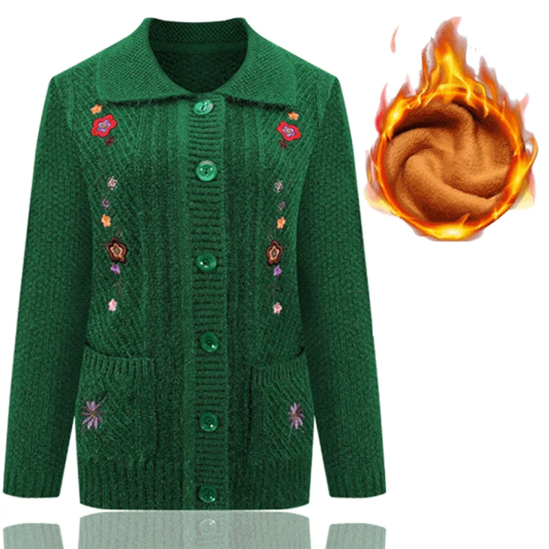 Женский кардиган свитер женский осенне-зимний трикотаж топы новый для мамы