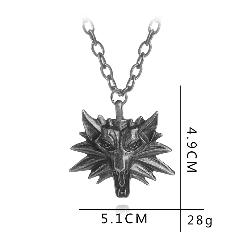 Лидер продаж фирменный мастер Ведьмак 3 медальон подвеска ожерелье с головой