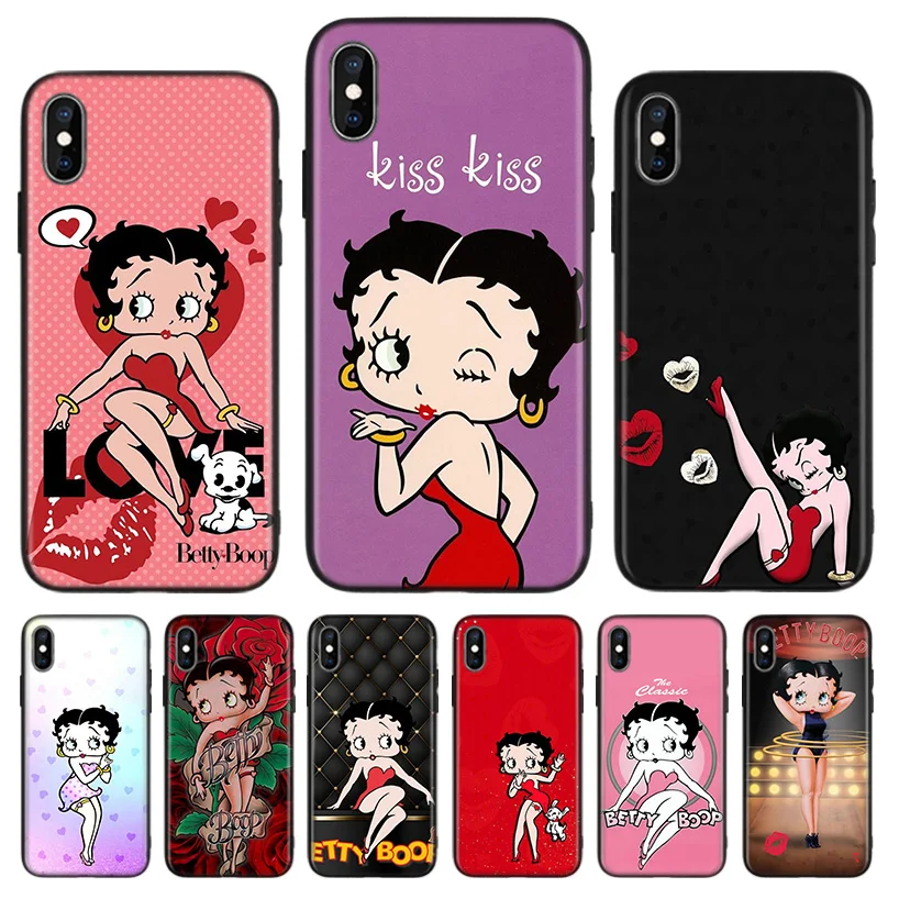 Betty boop винтажный черный чехол для телефона huawei mate 30 20 10 P30 P20 P10 Pro Lite P Smart Z роскошный Coque Shell