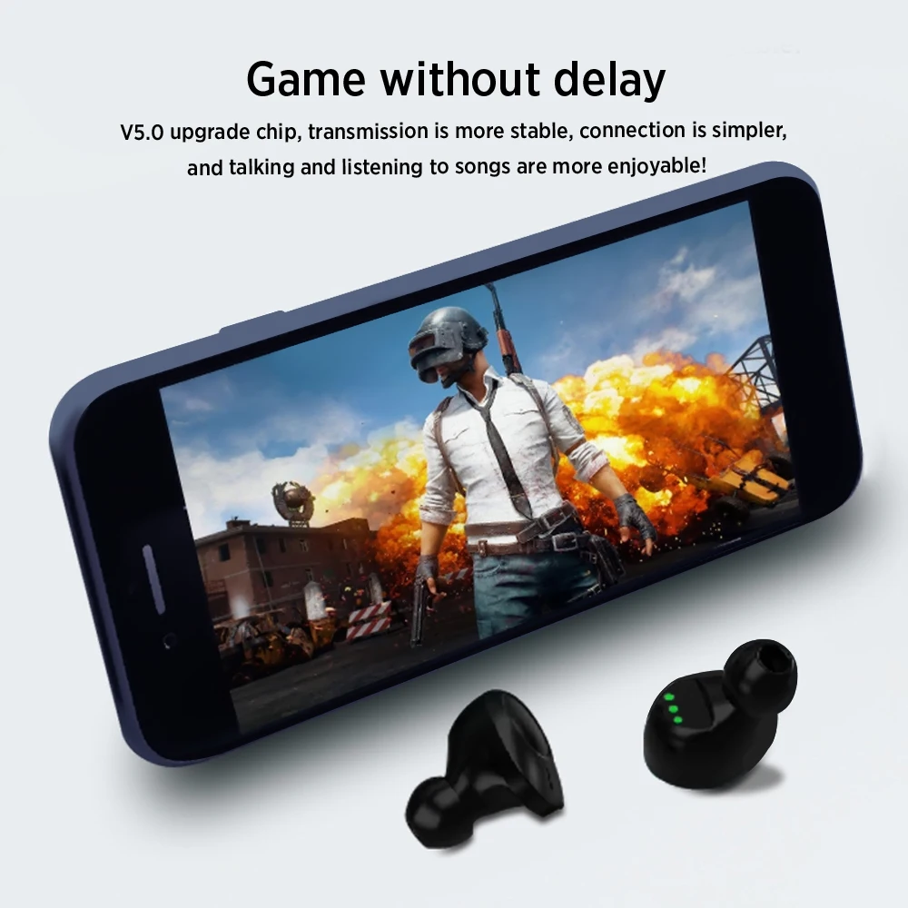 Наушники вкладыши TWS Bluetooth V5.1 наушники Беспроводной Водонепроницаемая гарнитура