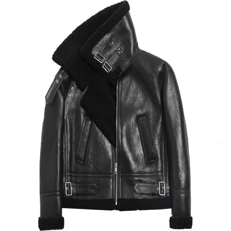 Мужское пальто из 100% натуральной кожи мужская куртка овчины для мужчин модное