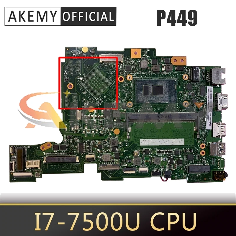 

For ACER Aspire P449 i7-7500U Notebook Mainboard PA4DB SR341 DDR4 Laptop Motherboard