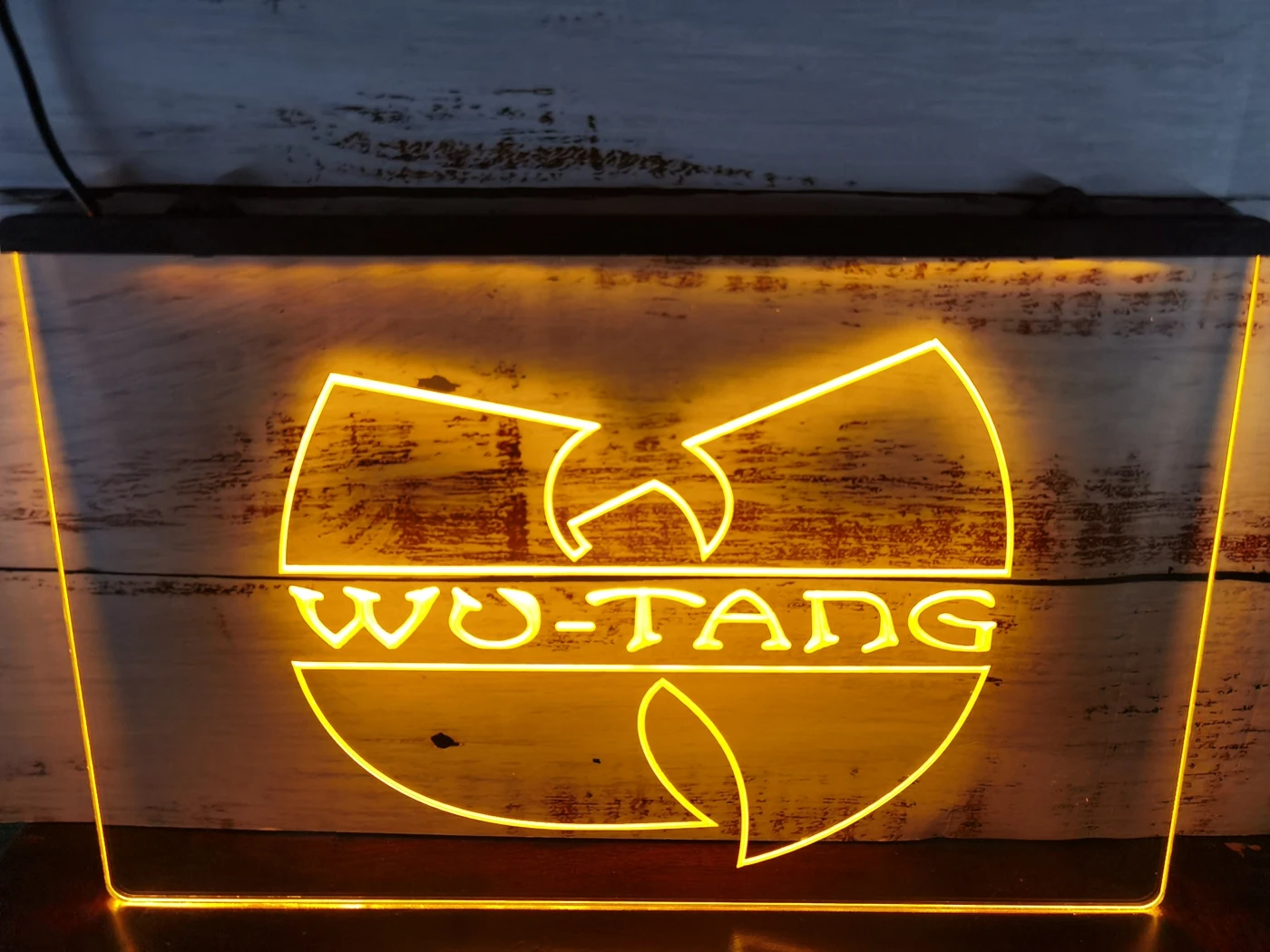 C110 Wu Tang Группа Логотип Пивной бар светодиодная неоновая световая вывеска | Дом и