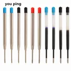 Стержни гелевые, синие, черные, красные, 029