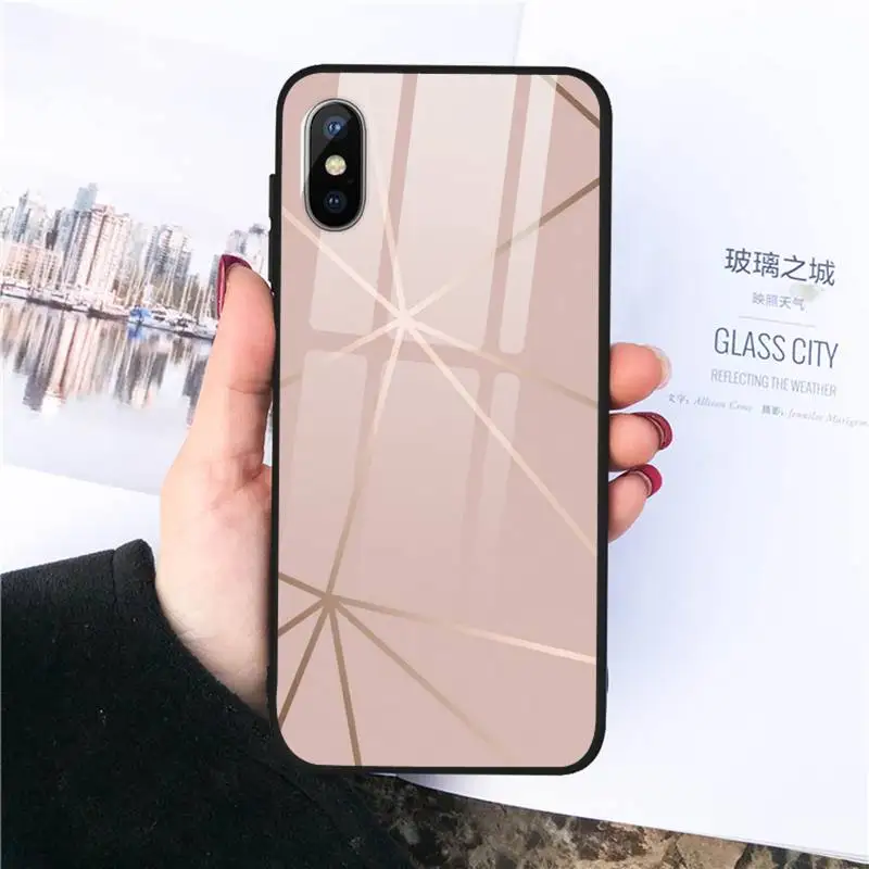 

Luxury Marble wire lace Phone Case Tempered glass For iphone 11 12 PRO MAX X XS XR 5C 6 6S 7 8 plus