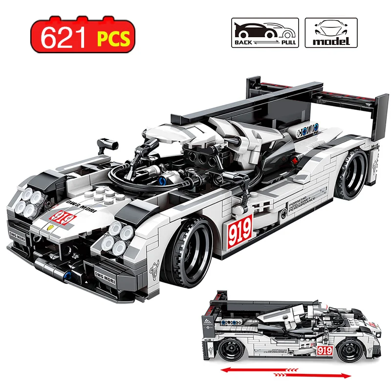 621 шт. строительные блоки ing car Technic RC Гусеничный трюковый гонщик 919 с дистанционным