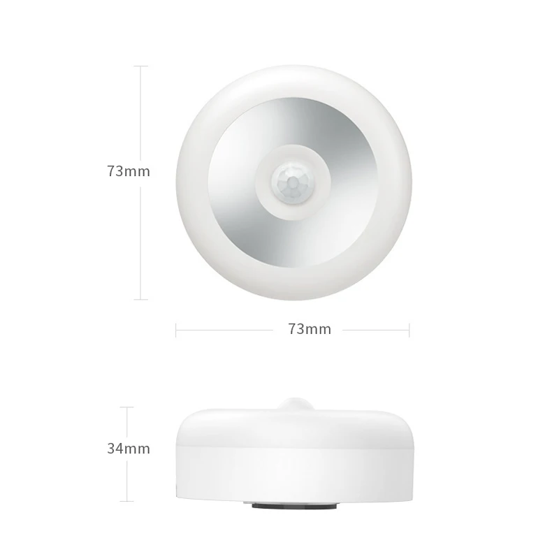 Светодиодный Светильник ночник с зарядкой от USB Индукционная лампа для гостиной