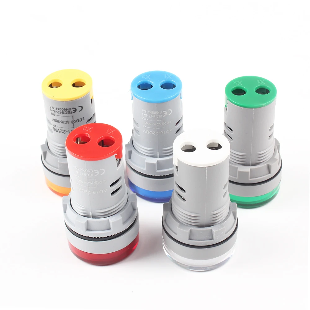 22 мм светодиодный цифровой дисплей измеритель напряжения Индикатор сигнальная