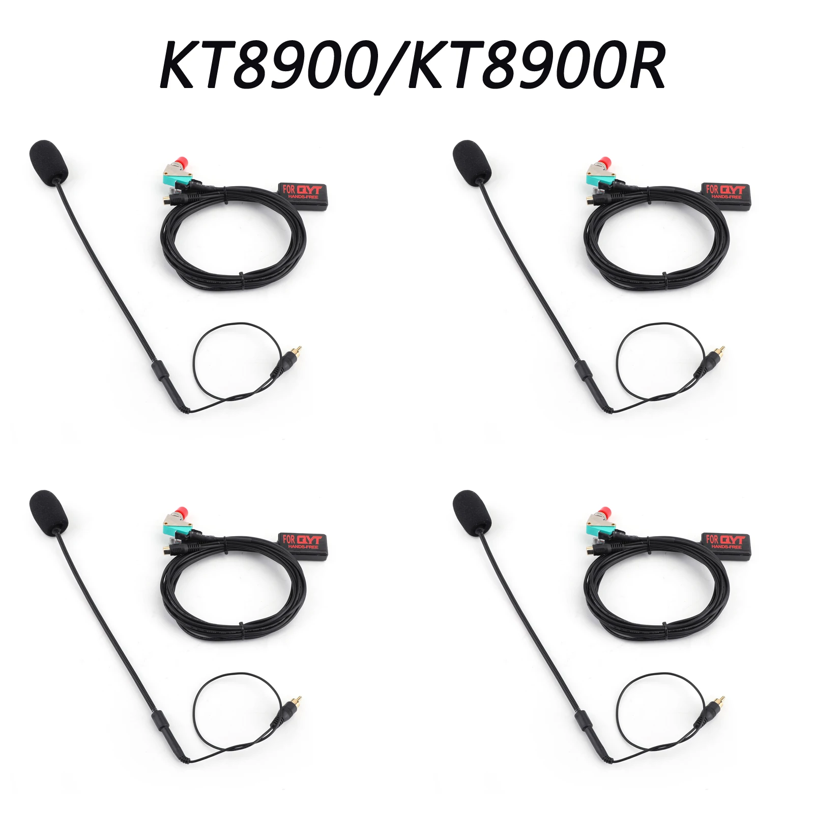 Artudatech 4PCS Car Radio Finger Big PTT Handsfree Microphone for QYT KT8900 KT8900R