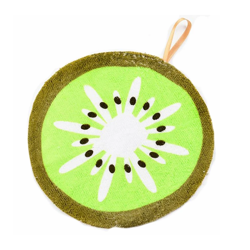 Мультяшное фруктовое полотенце для рук детское из микрофибры мягкое плюшевое