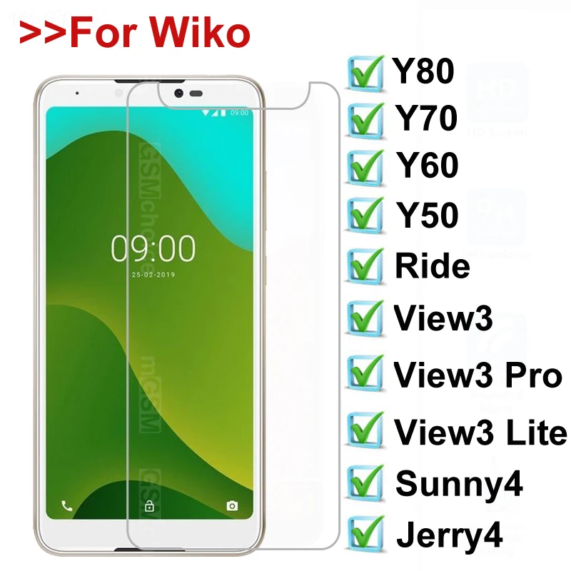 Защитная пленка для Wiko Y81 Y60 Y61 Y50 из закаленного стекла 9h Ride Jerry4 View 3 4 Lite Pro Guard|film