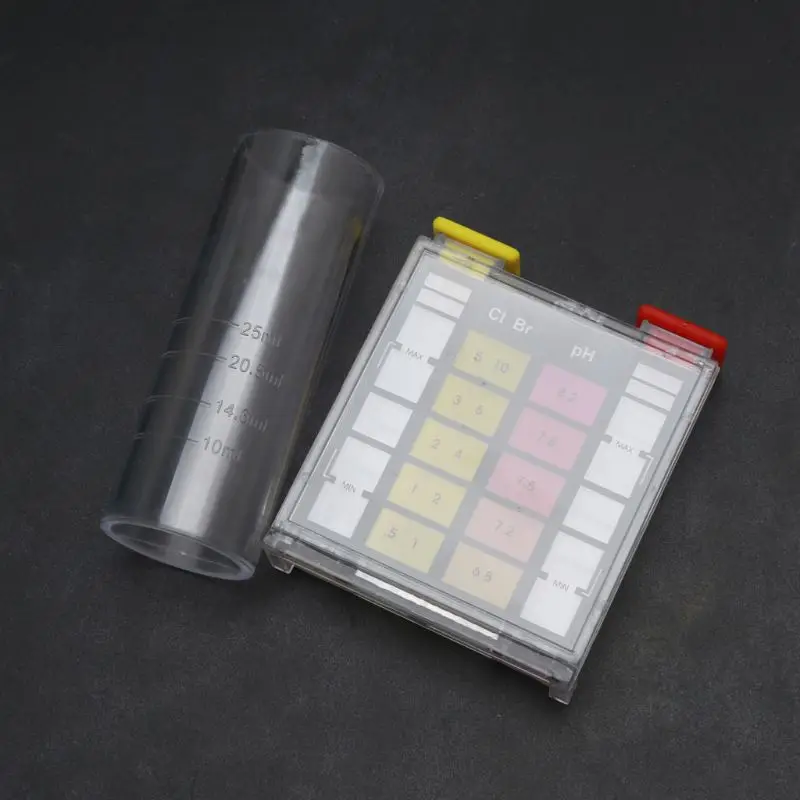 5-Way Test Kit Pool Swimming Spa Water Chemical Case for Chlorine Ph Bromine Alkalinit Acid Demand | Инструменты