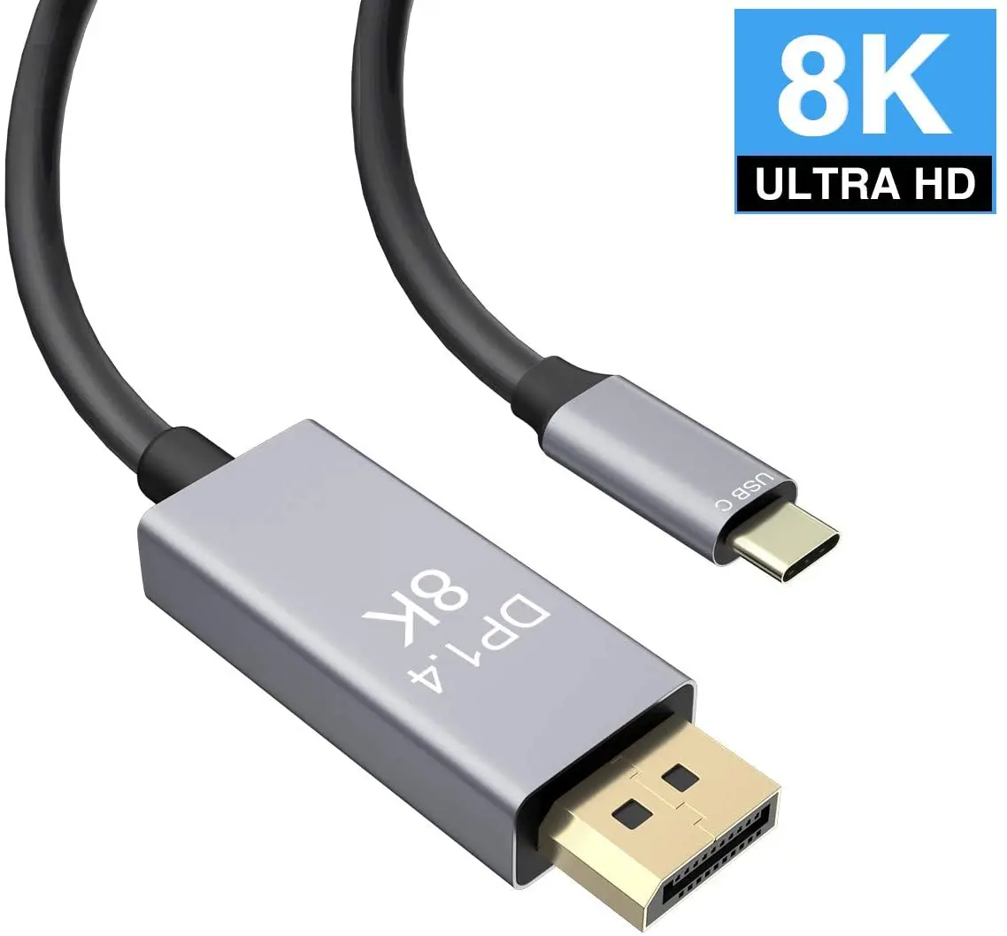Адаптер cabledeconдля дисплея 8K Cable 7680x4320 @ 30Hz 4K 144Hz HDTV Adapter совместимый с новым MacBook 2020 Dell