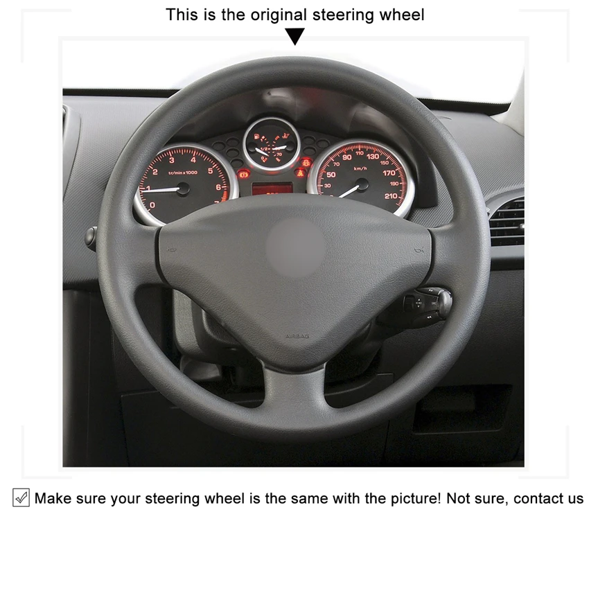 Черный чехол из натуральной кожи для Peugeot 207 экспертный партнер Citroen Berlingo Jumpy Fiat Scudo