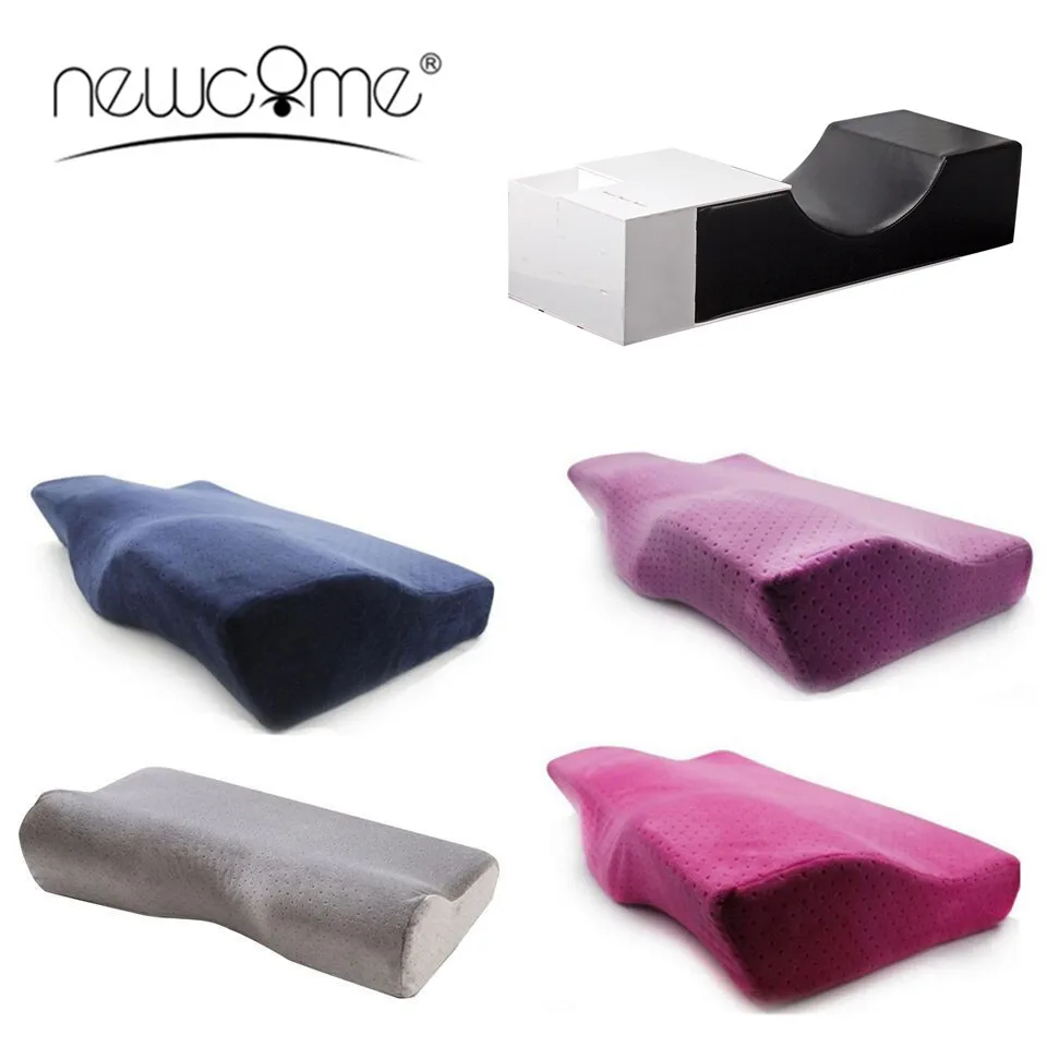 

NEWCOME Soft Eyelash Extension Special Pillow for Salon Flannel Pillows Eyelashes Rebound Relieve Cervical Pillow