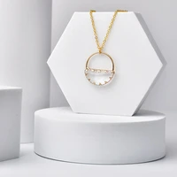 xiaoboacc crystal round pendant necklace korean fashion golden temperament party luxury women snake chain necklace jewelry
