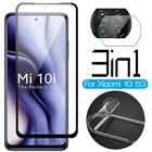 Прозрачный силиконовый чехол из ТПУ для Xiaomi mi Band 10i 10t Pro Lite 10 Я mi10i mi10t 5g камера закаленная стеклянная пленка Щит 3 в 1