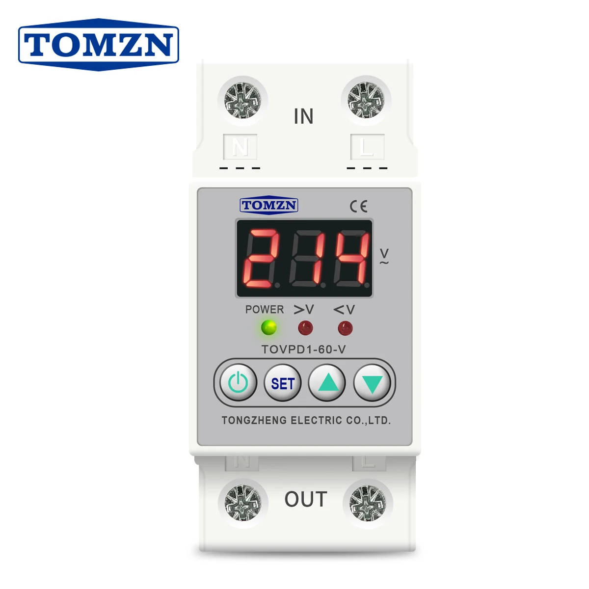 

Реле напряжения TOMZN TOVPD1-40-V / TOVPD1-60-V