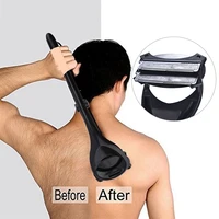 friendly manual plastic foldable long handle dual blades painless body back hair removal trimmer epilator razor scraper shaver