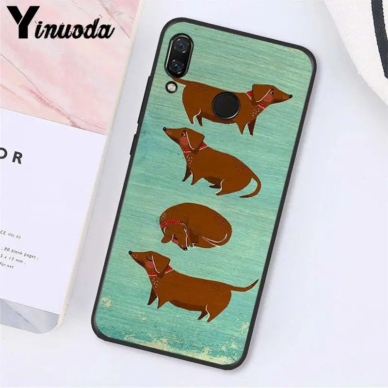 Чехол для телефона Yinuoda с изображением мультяшных животных собак таксы Xiaomi Redmi8 4X