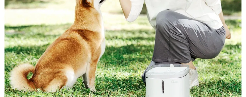 Xiaomi Mijia котенок щенок диспенсер для воды для домашних животных для собак и кошек чистая вода белого цвета маленький диспенсер для воды для домашних животных