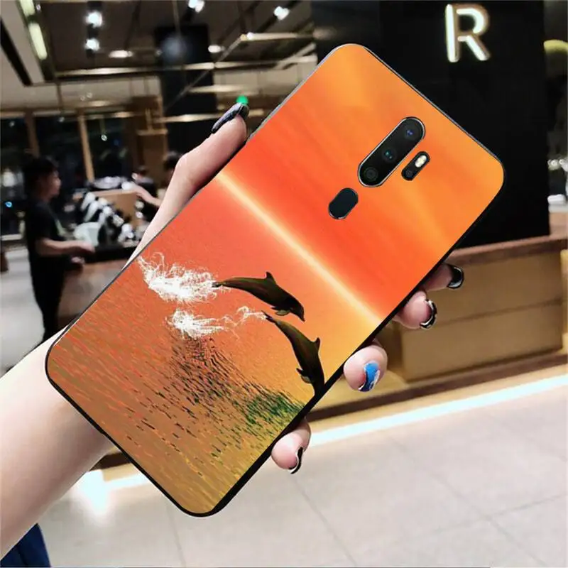 

LJHYDFCNB Dolphin Shape Phone Case For Oppo Reno2 Z 2Z Realme5 6 Pro R9 11 Plus 15 17 Pro