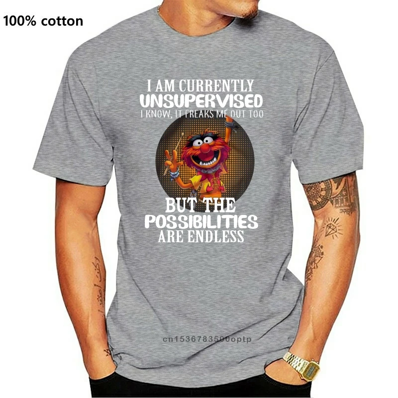 

Новая забавная Мужская футболка, модная футболка, я в настоящее время без присмотра, я знаю, что это меня не устраивает, версии для муппитомц...