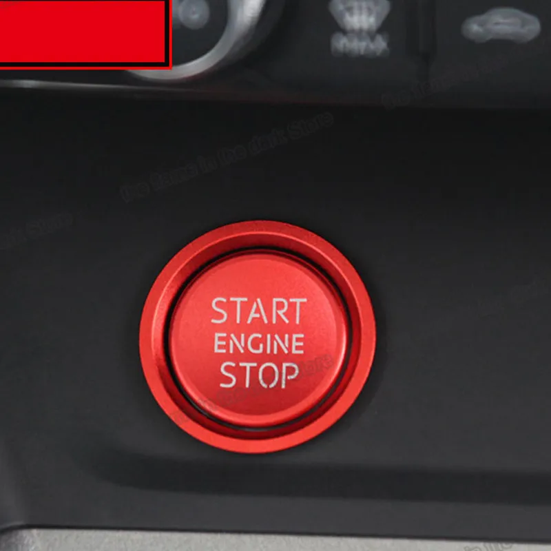 

Lsrtw2017 Car Engine Ignition One Start Button Cover Ring Trims for Audi Q3 2019 2020 2021 Interior Accessories Auto Styling