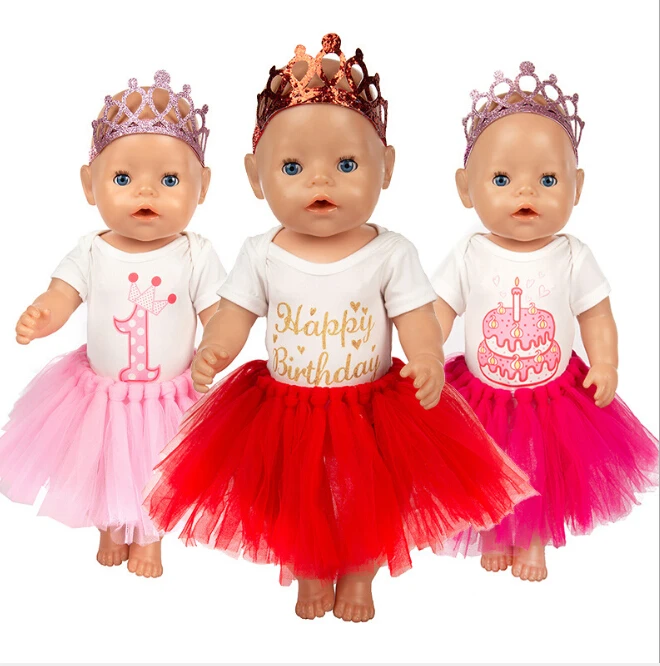 

Doll Dress Set For 43cm Baby New Born Doll Clothes 18 Inch Girl Doll Coat Doll Accessories for Baby Birthday Festival Gift
